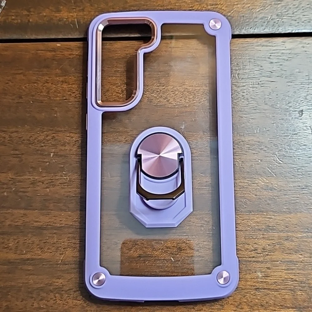 NEW!!S23plus Samsung Galaxy Clear and Lavender Phone Case!!
